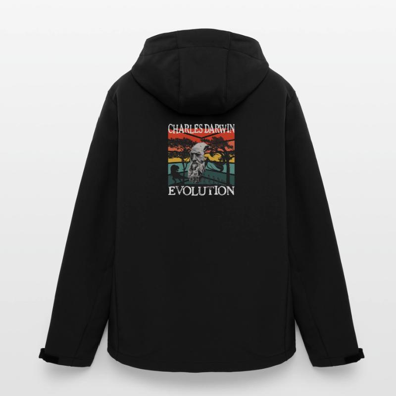 Charles Darwin Evolution textile Geschenkidee Recycelte Männer Softshell-Jacke von Stanley/Stella