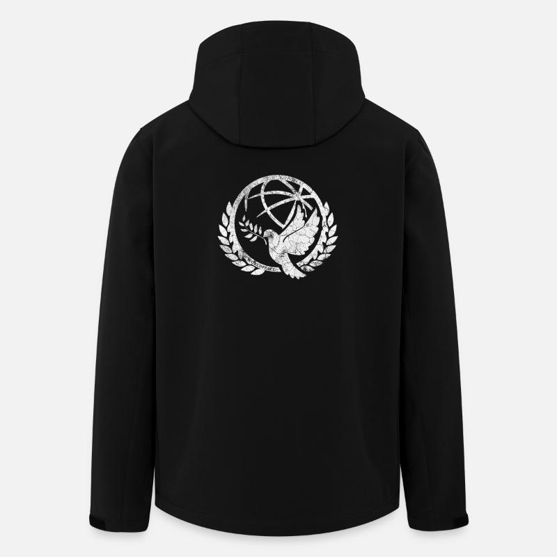 Peace Dove - Recycelte Männer Softshell-Jacke von Stanley/Stella - Schwarz