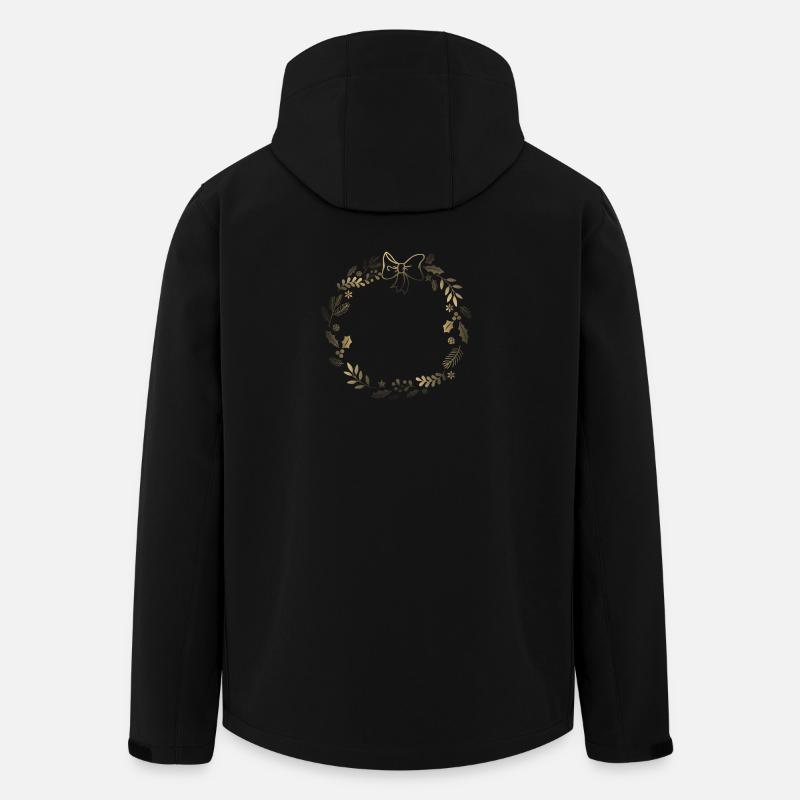 Goldener Festkranz mit Schleife - Recycelte Männer Softshell-Jacke von Stanley/Stella - Schwarz