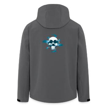 Skull & Scuba Diving - Men’s Recycled Softshell Jacket by Stanley/Stella - black - Back - AI Model Male 185 light (185cm)
