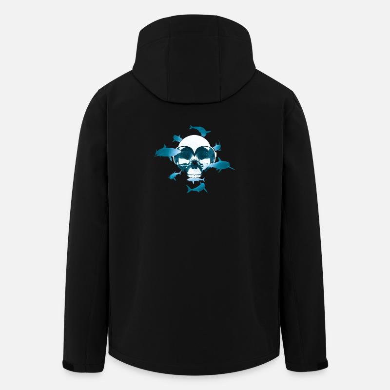 Tête De Mort & Plongée Sous-Marine - Veste softshell homme en polyester recyclé Stanley/Stella - noir