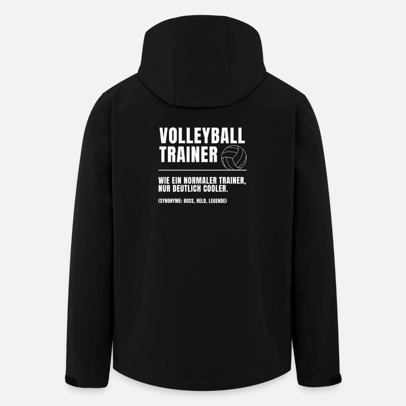 Volleyball Trainer Definition - Recycelte Männer Softshell-Jacke von Stanley/Stella - Schwarz