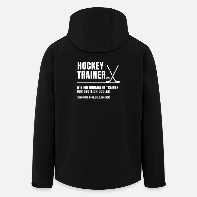 Hockey Trainer Definition - Recycelte Männer Softshell-Jacke von Stanley/Stella - Schwarz