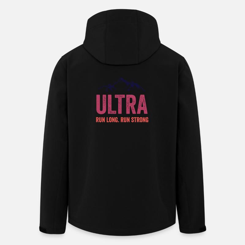 Ultra Running - Lauf lang. Laufen Sie stark. - Recycelte Männer Softshell-Jacke von Stanley/Stella - Schwarz