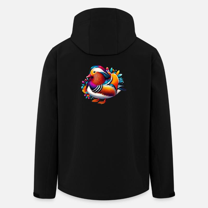 Mandarinente - Recycelte Männer Softshell-Jacke von Stanley/Stella - Schwarz