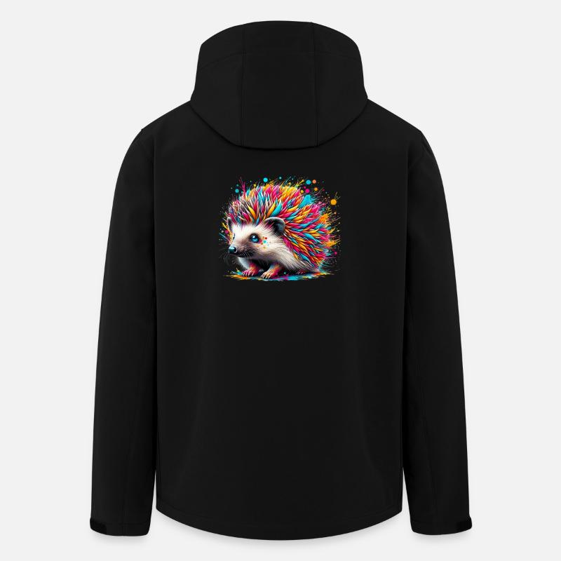 Igel - Recycelte Männer Softshell-Jacke von Stanley/Stella - Schwarz