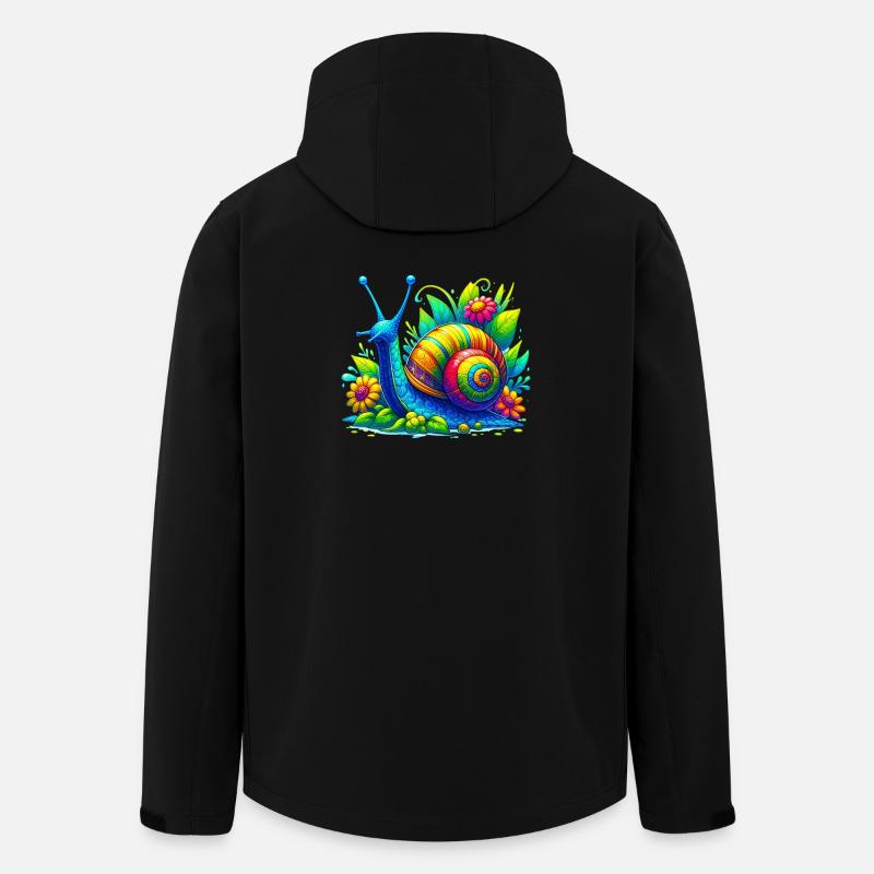 Schnecke - Recycelte Männer Softshell-Jacke von Stanley/Stella - Schwarz