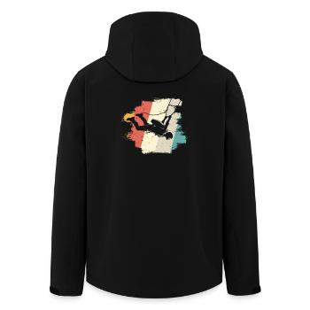Aventures dans le ciel - Veste softshell homme en polyester recyclé Stanley/Stella - noir - Dos - AI Model Male 185 light (185cm)