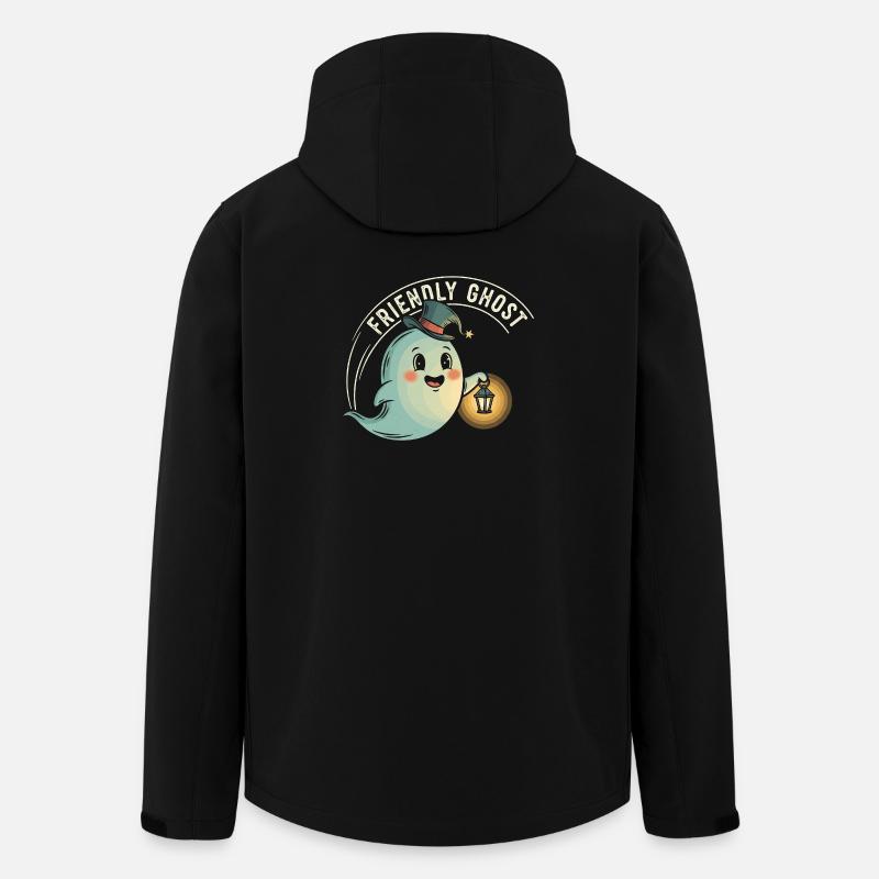 Freundlicher Geist mit Laterne - Recycelte Männer Softshell-Jacke von Stanley/Stella - Schwarz