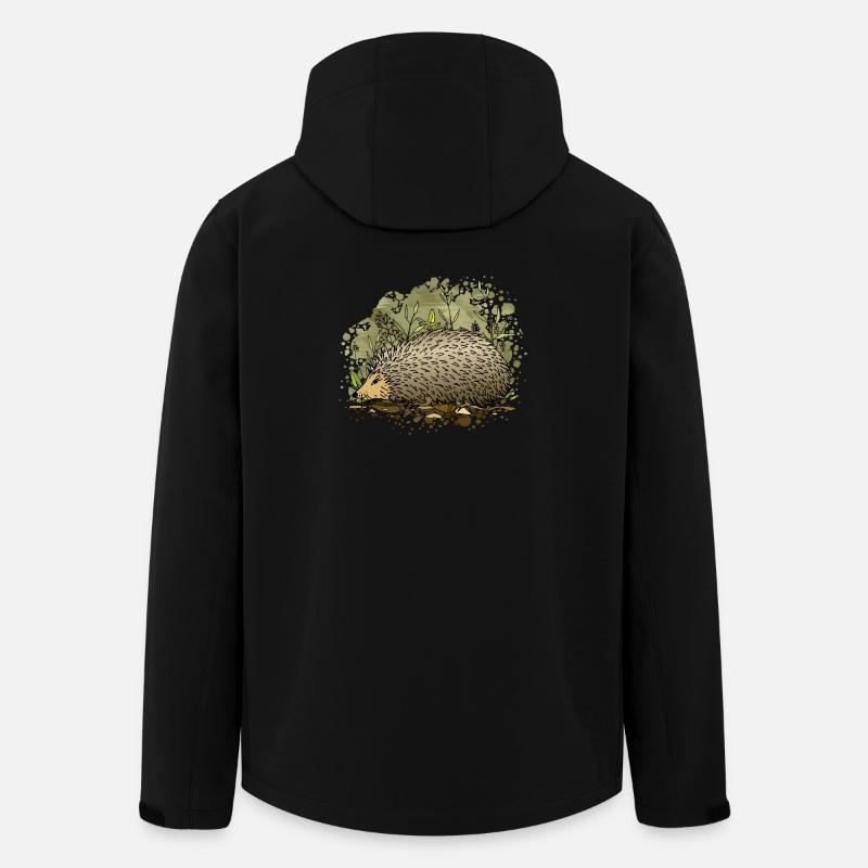 Igel - Recycelte Männer Softshell-Jacke von Stanley/Stella - Schwarz