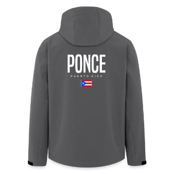 Ponce Porto Rico Portoricain - Veste softshell homme en polyester recyclé Stanley/Stella - noir - Dos - AI Model Male 185 light (185cm)