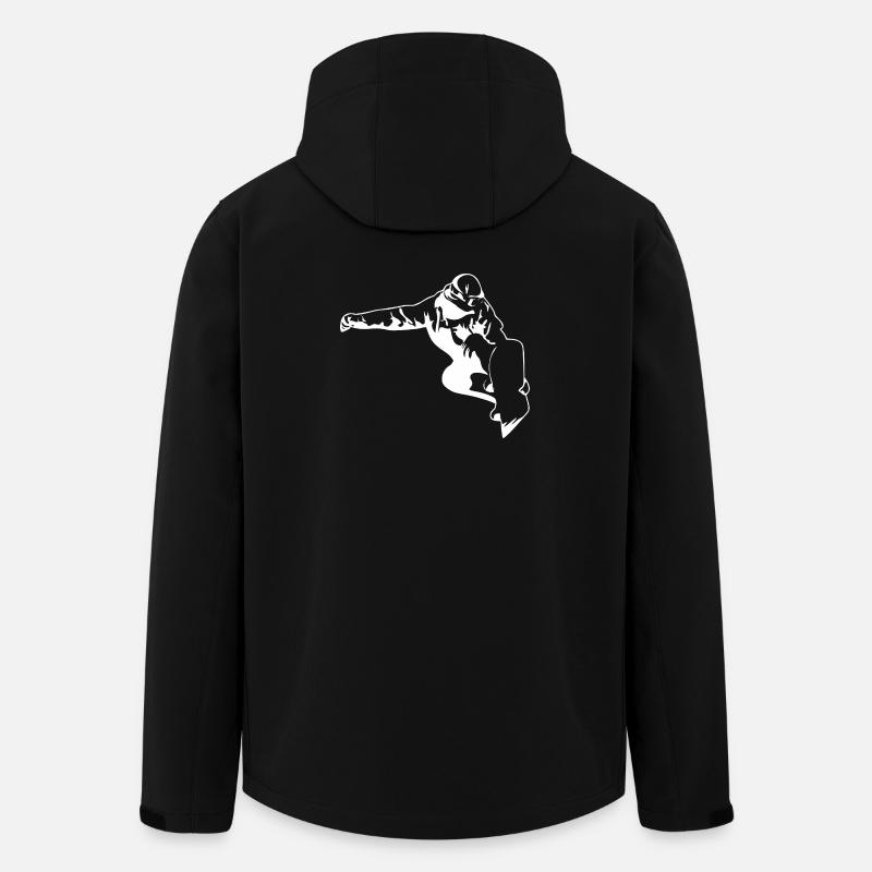 Snowboard - Recycelte Männer Softshell-Jacke von Stanley/Stella - Schwarz