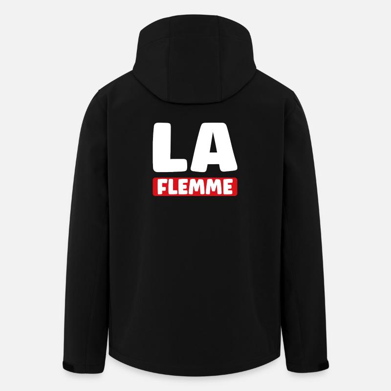 Lazy - Men’s Recycled Softshell Jacket by Stanley/Stella - black