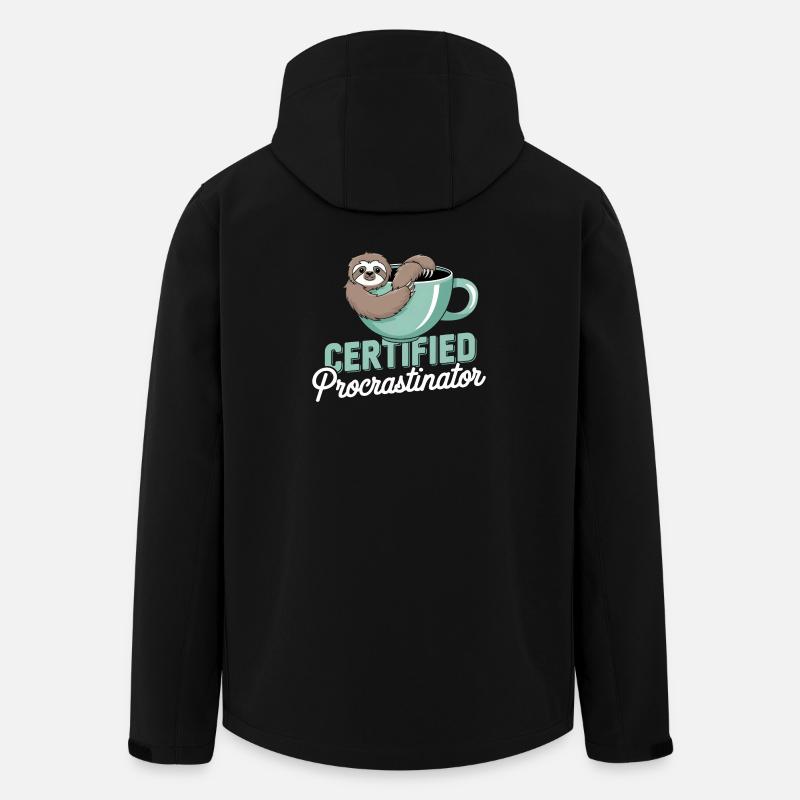Faulheit Humor - Recycelte Männer Softshell-Jacke von Stanley/Stella - Schwarz