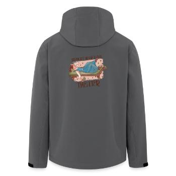 Theater Schauspieler Geschenkideen - Recycelte Männer Softshell-Jacke von Stanley/Stella - Schwarz - Hinten - AI Model Male 185 light (185cm)