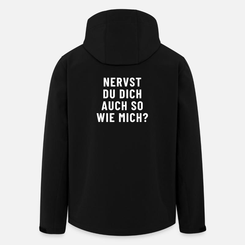Tu m'énerves autant que moi ? - Veste softshell homme en polyester recyclé Stanley/Stella - noir