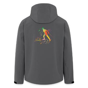 Ski de fond Ski de fond - Veste softshell homme en polyester recyclé Stanley/Stella - noir - Dos - AI Model Male 185 light (185cm)