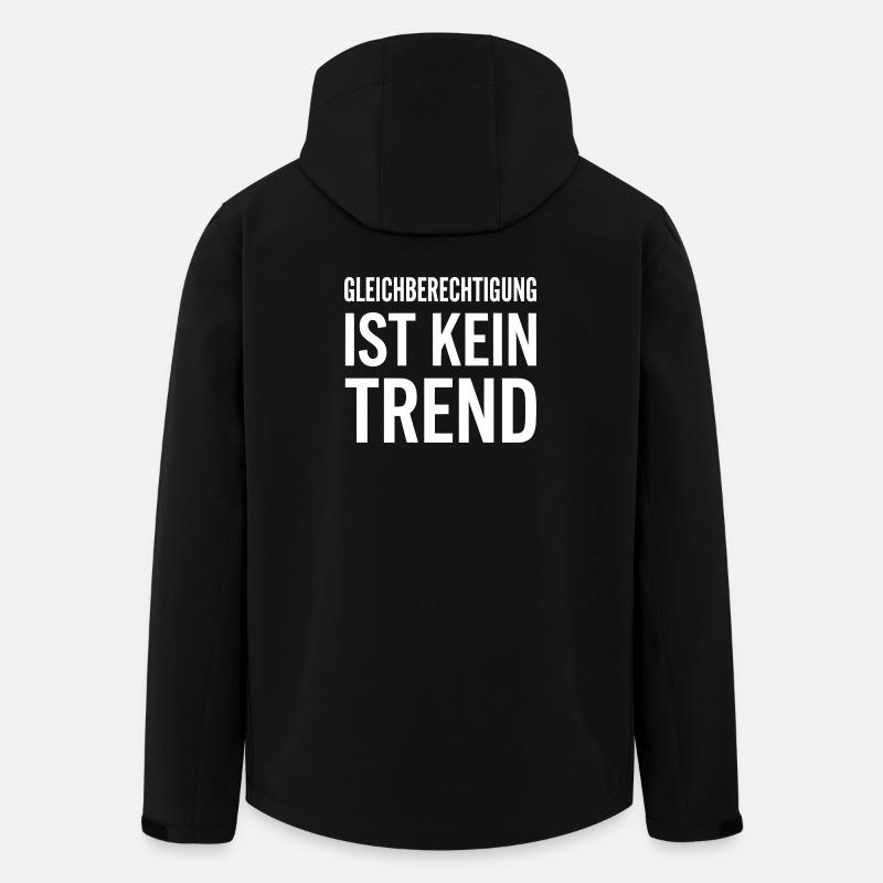 Gleichberechtigung ist kein Trend Statement - Recycelte Männer Softshell-Jacke von Stanley/Stella - Schwarz