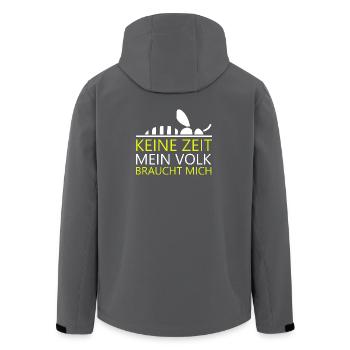 Keine Zeit mein Volk braucht mich Imker Imkerei - Recycelte Männer Softshell-Jacke von Stanley/Stella - Anthrazit - Hinten - AI Model Male 185 light (185cm)