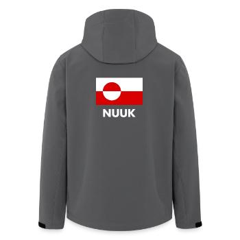 Greenland Flag - Nuuk - Grönland - Denmark Danmark - Recycelte Männer Softshell-Jacke von Stanley/Stella - Anthrazit - Hinten - AI Model Male 185 light (185cm)