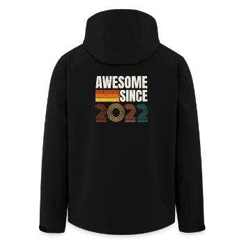 Großartig seit 2022 Retro Vintage Geburtstag - Recycelte Männer Softshell-Jacke von Stanley/Stella - Schwarz - Hinten - AI Model Male 185 light (185cm)