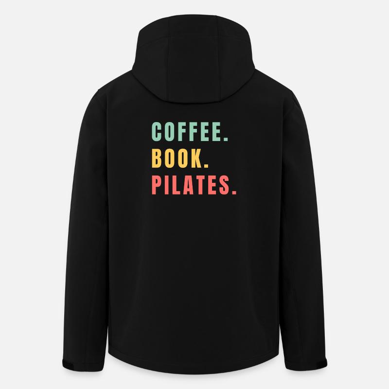 COFFEE BOOK PILATES - Recycelte Männer Softshell-Jacke von Stanley/Stella - Schwarz