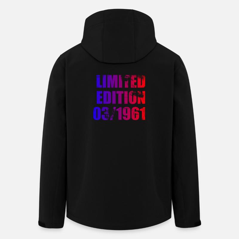 65e anniversaire Édition limitée 03/1961 - Veste softshell homme en polyester recyclé Stanley/Stella - noir