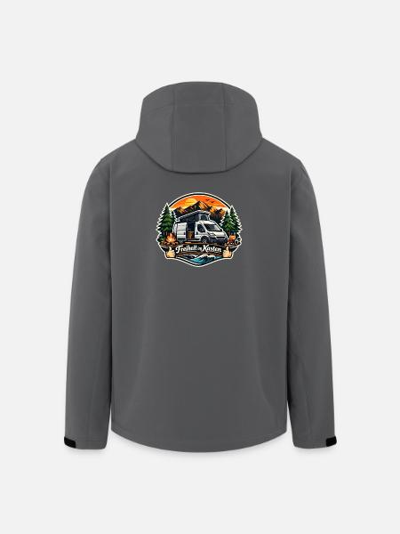 Freiheit im Kasten Camper - Recycelte Männer Softshell-Jacke von Stanley/Stella - Schwarz