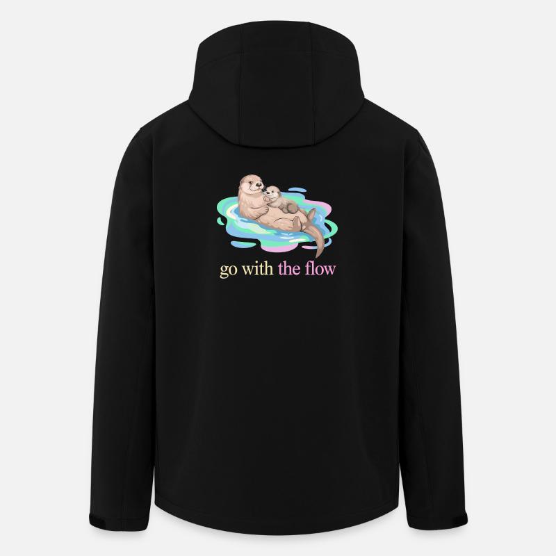 Nimm das Flow Otter Duo - Recycelte Männer Softshell-Jacke von Stanley/Stella - Schwarz