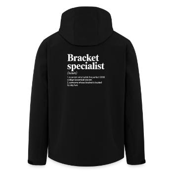 Basket-ball spécialisé dans le tableau - Veste softshell homme en polyester recyclé Stanley/Stella - noir - Dos - AI Model Male 185 light (185cm)
