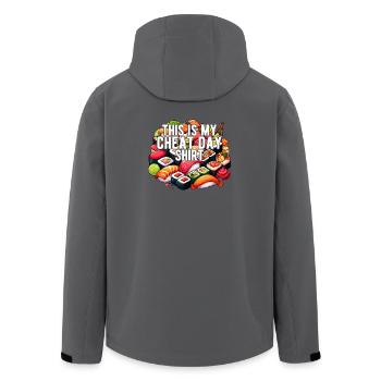 Cheat Day Sushi GYM Nutrition du musculation Drôle - Veste softshell homme en polyester recyclé Stanley/Stella - noir - Dos - AI Model Male 185 light (185cm)