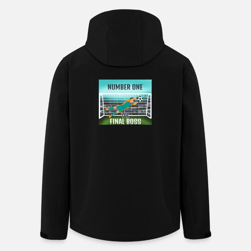 Endgegner: Torwart - Recycelte Männer Softshell-Jacke von Stanley/Stella - Schwarz