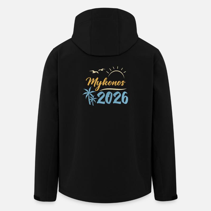 Mykonos 2026 - Men’s Recycled Softshell Jacket by Stanley/Stella - black