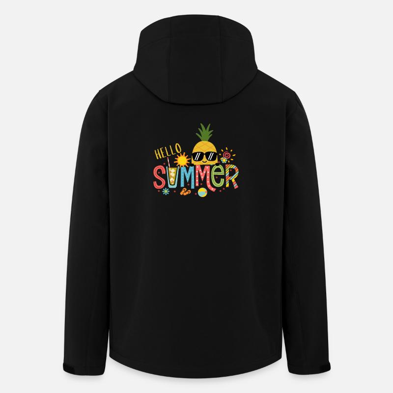 Ananassonne Heller Sommer - Recycelte Männer Softshell-Jacke von Stanley/Stella - Schwarz