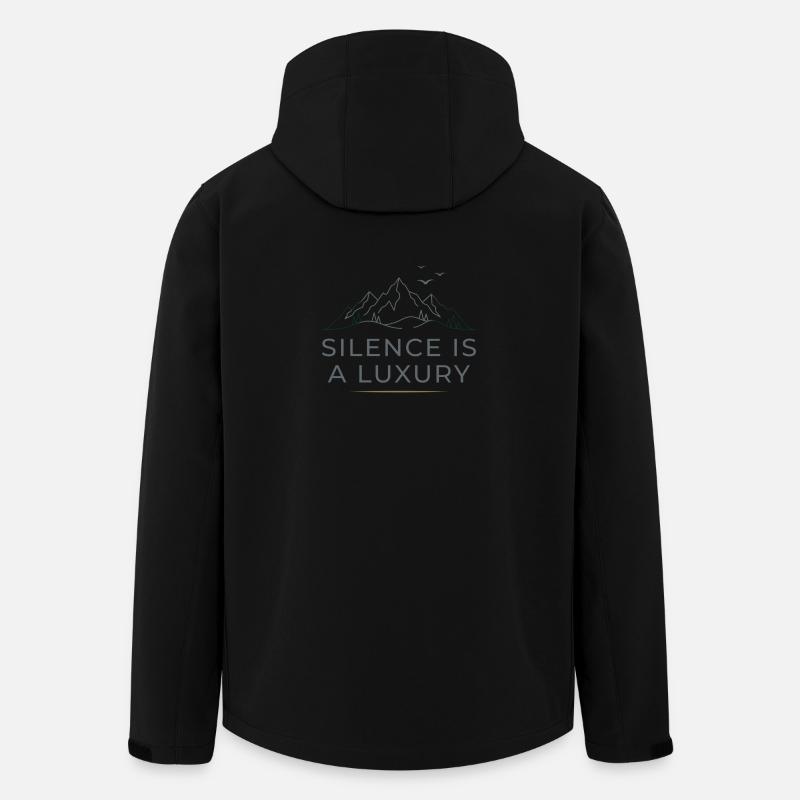 Ruhe Ist Luxus - Recycelte Männer Softshell-Jacke von Stanley/Stella - Schwarz