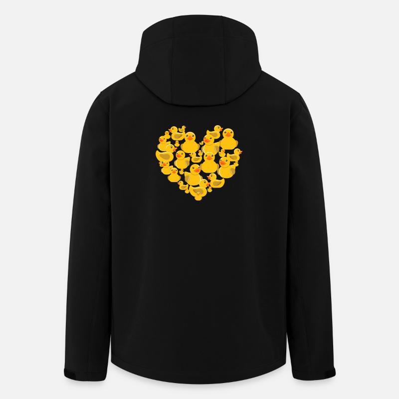 Heart of Rubber Ducks - Men’s Recycled Softshell Jacket by Stanley/Stella - black