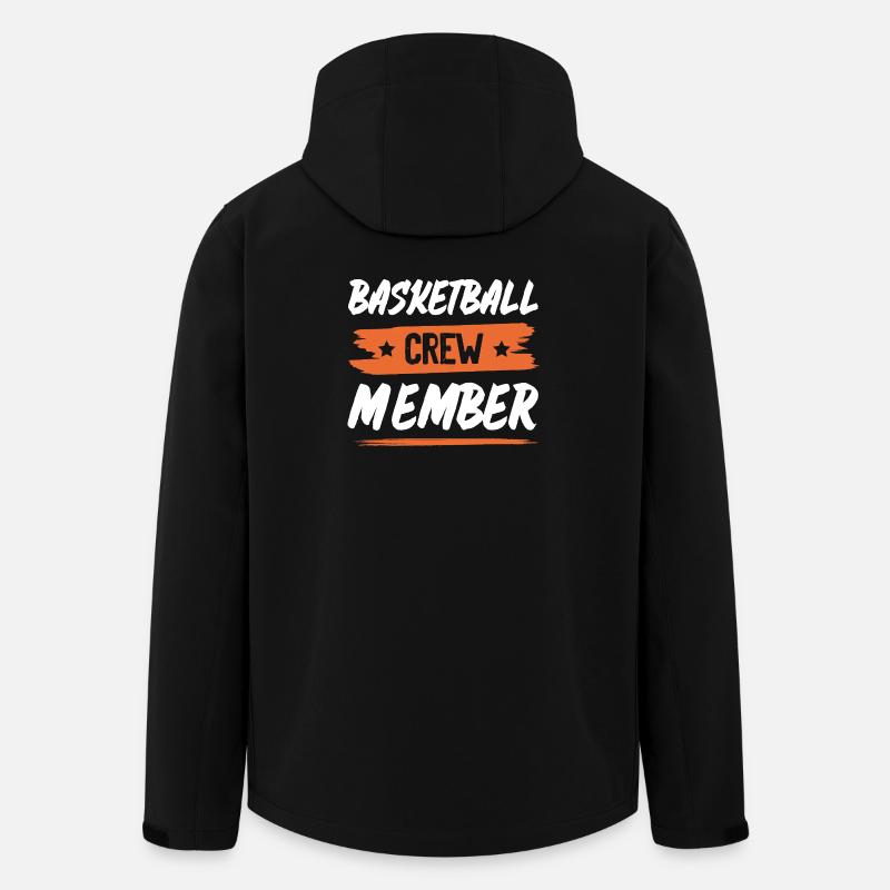 Équipe de basket-ball - Veste softshell homme en polyester recyclé Stanley/Stella - noir