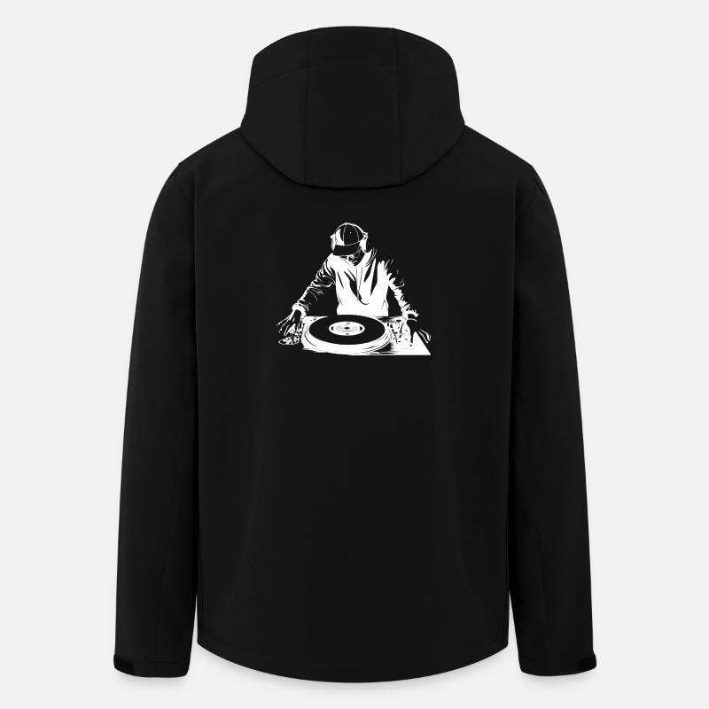 Dj Sketch - Veste softshell homme en polyester recyclé Stanley/Stella - noir