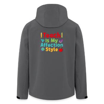 Enseignant de maternelle Style d’affection Enseignant de maternelle - Veste softshell homme en polyester recyclé Stanley/Stella - noir - Dos - AI Model Male 185 light (185cm)