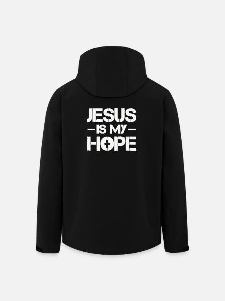 Jesus is my hope - Men’s Recycled Softshell Jacket by Stanley/Stella - black