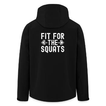 Gym Junkies Fit For The Squats Calisthenics - Men’s Recycled Softshell Jacket by Stanley/Stella - black - Back - AI Model Male 185 light (185cm)
