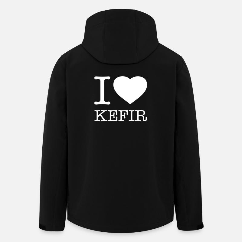 I LOVE KEFIR - Veste softshell homme en polyester recyclé Stanley/Stella - noir