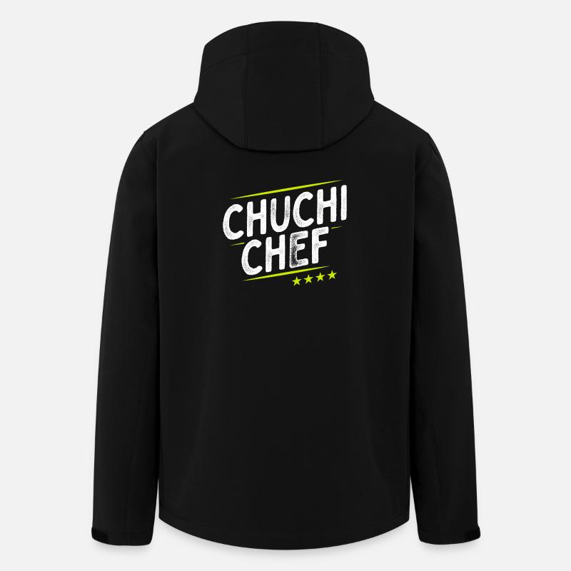 Küchenchef - Chuchi Chef - Schweizerdeutsch - Recycelte Männer Softshell-Jacke von Stanley/Stella - Schwarz