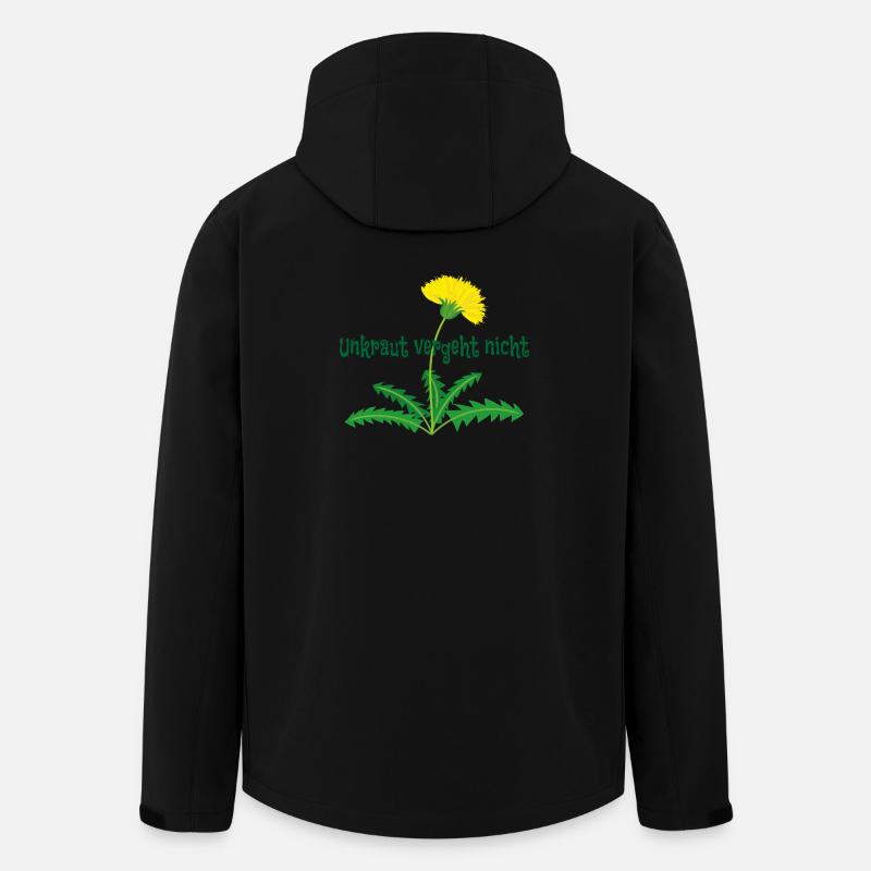 Unkraut vergeht nicht Dandelion - Recycelte Männer Softshell-Jacke von Stanley/Stella - Schwarz