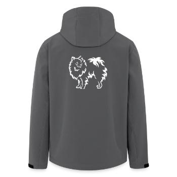 Spitz "Black Edition" - Recycelte Männer Softshell-Jacke von Stanley/Stella - Anthrazit - Hinten - AI Model Male 185 light (185cm)