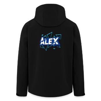Alex - Recycelte Männer Softshell-Jacke von Stanley/Stella - Schwarz - Hinten - AI Model Male 185 light (185cm)