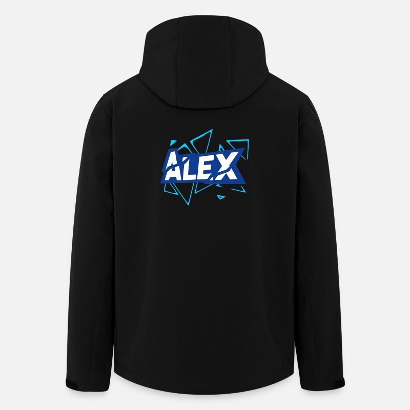 Alex - Recycelte Männer Softshell-Jacke von Stanley/Stella - Schwarz