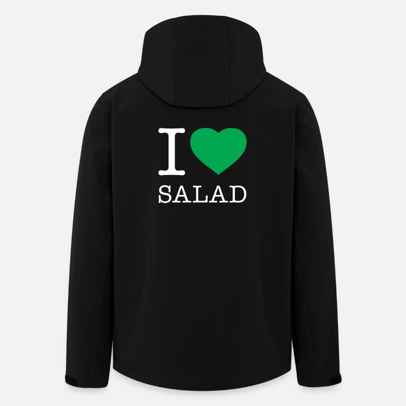 I LOVE SALAD - Men’s Recycled Softshell Jacket by Stanley/Stella - black