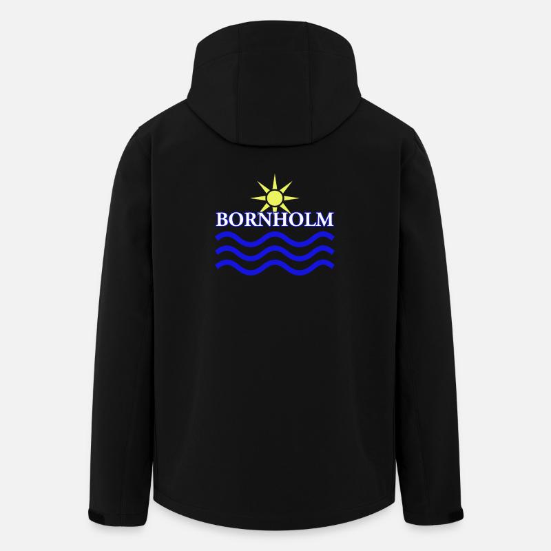 BORNHOLM-Sun Water - Recycelte Männer Softshell-Jacke von Stanley/Stella - Schwarz