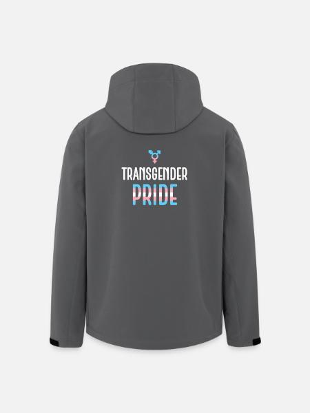 LGBTQ Pride Month - Transgender Pride - Men’s Recycled Softshell Jacket by Stanley/Stella - black